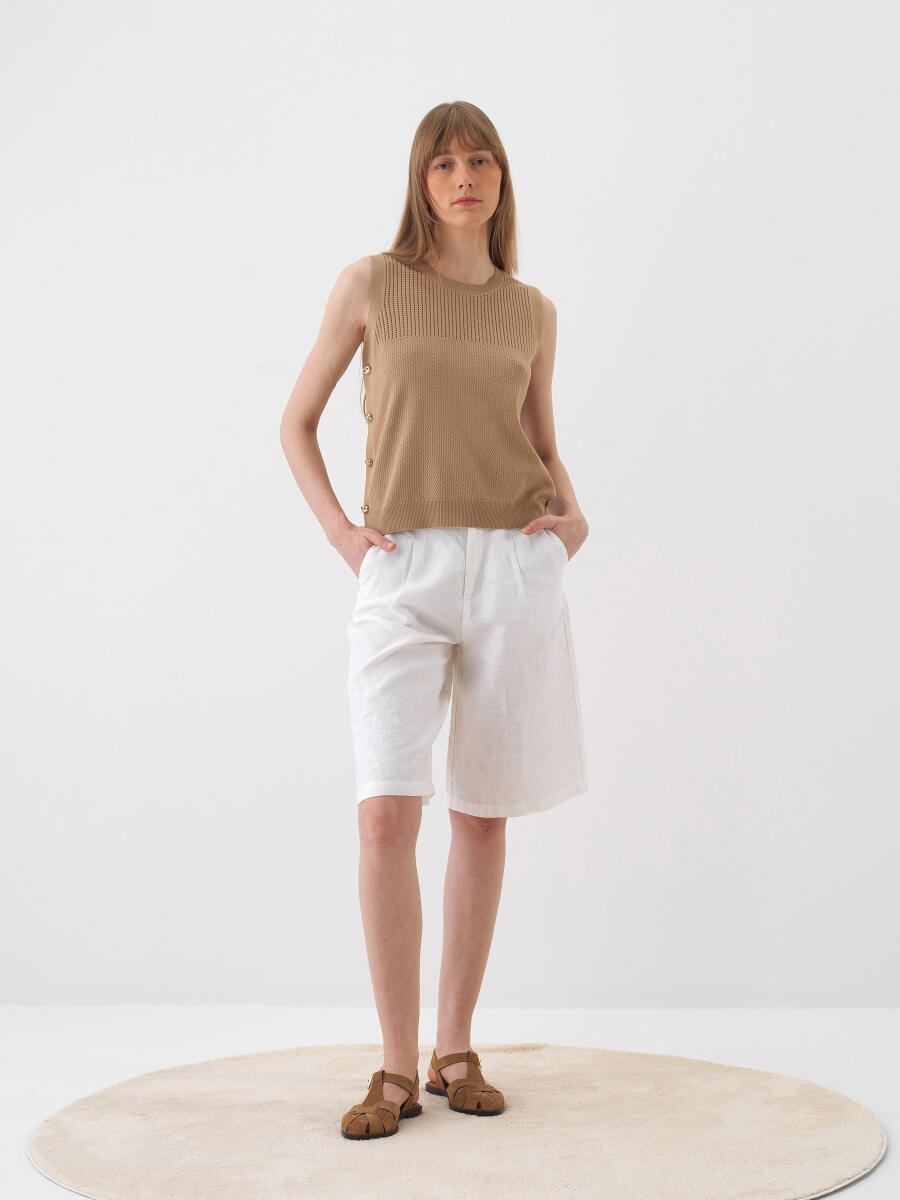 Camel Regular Fit Sweater - 2