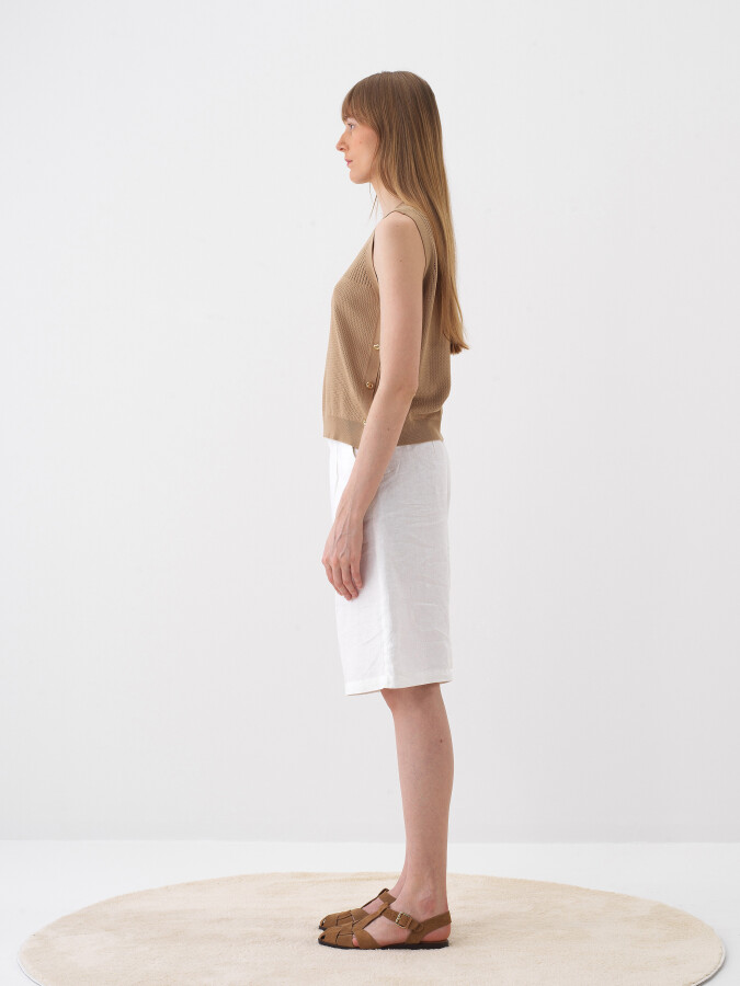 Camel Regular Fit Sweater - 3