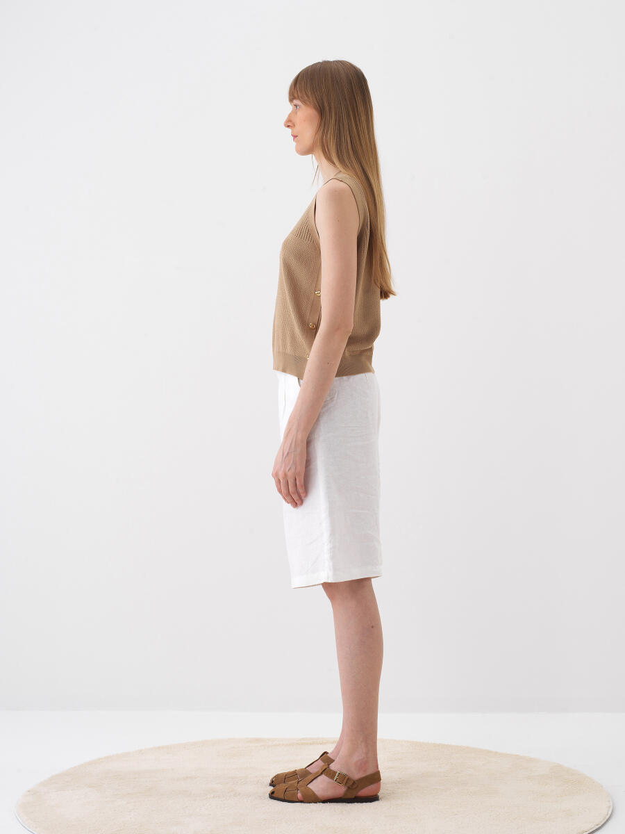 Camel Regular Fit Sweater - 3