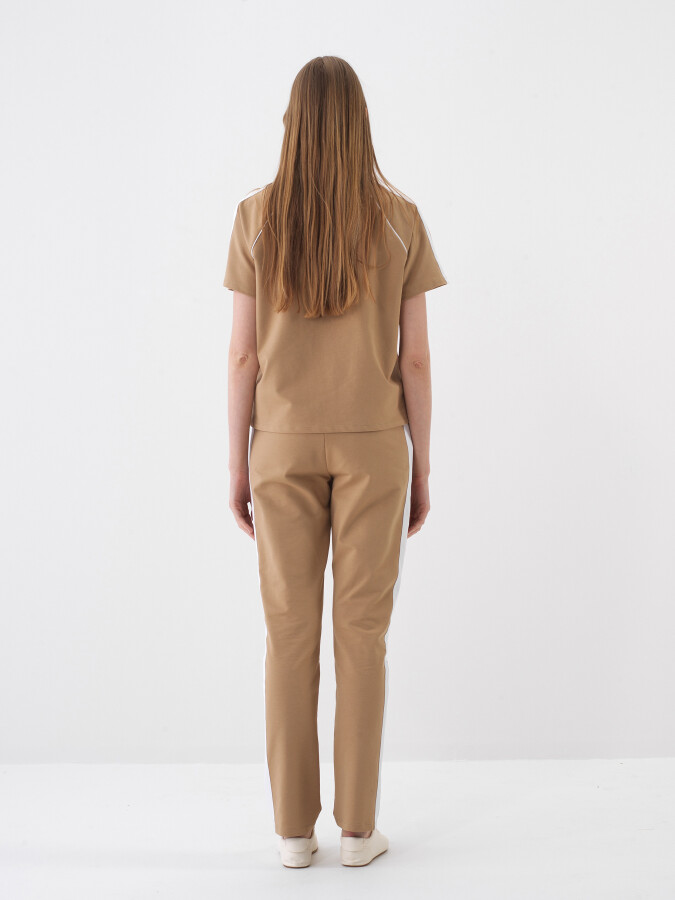 Camel Regular Fit Cotton Sweat Trousers - 5