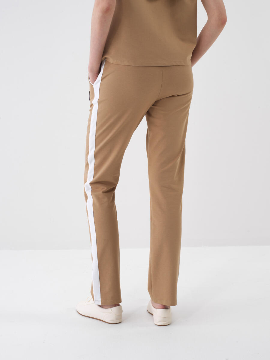 Camel Regular Fit Cotton Sweat Trousers - 4