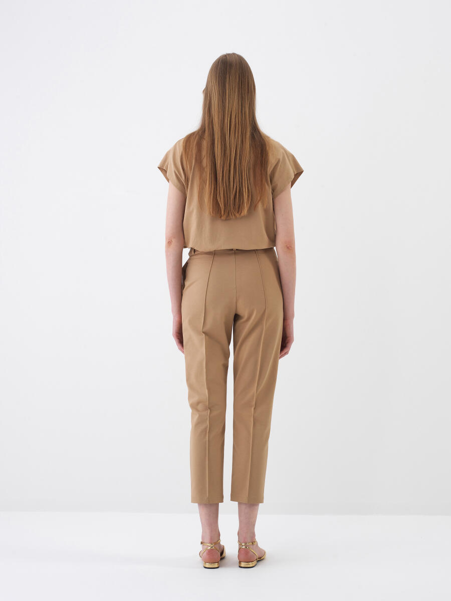 Camel Regular Fit Cotton Sweat Trousers - 5