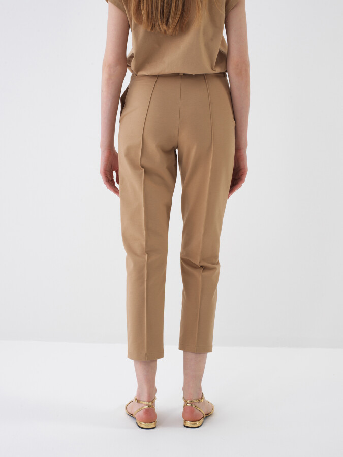 Camel Regular Fit Cotton Sweat Trousers - 4