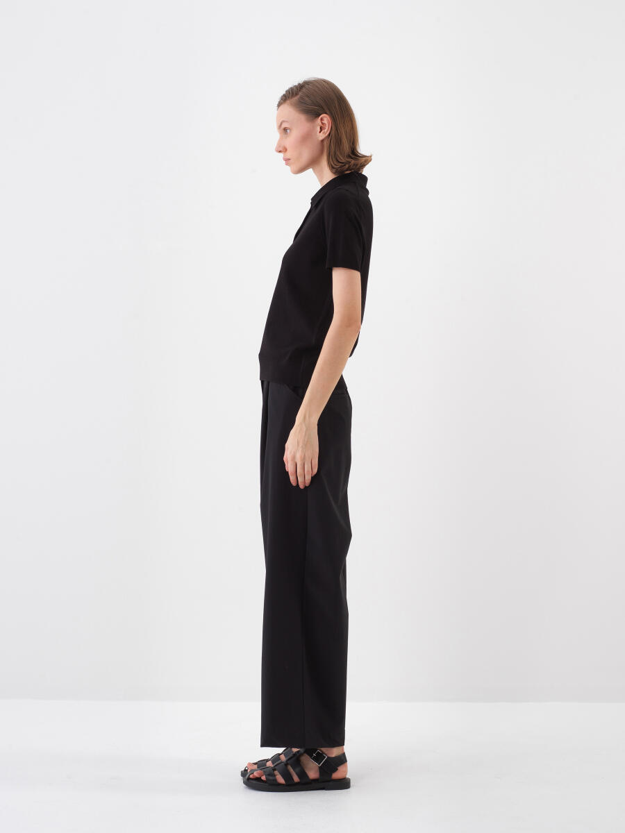 Black Regular Fit Sweater - 3