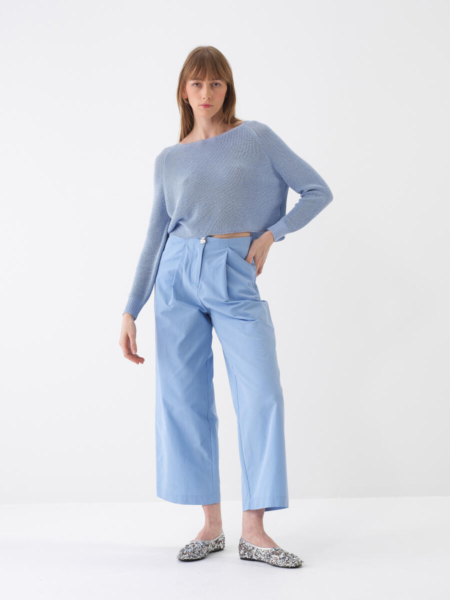 Blue Oversize Sweater - 2