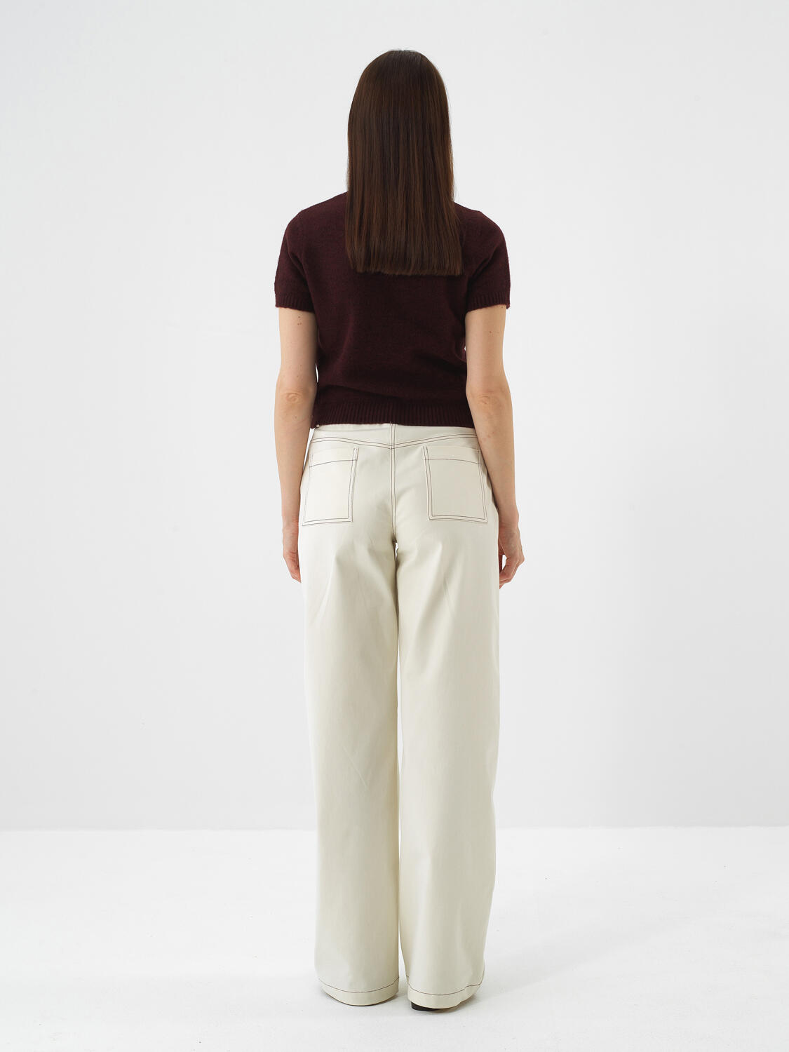 Claret Red Soft Texture Regular Fit Sweater - 6