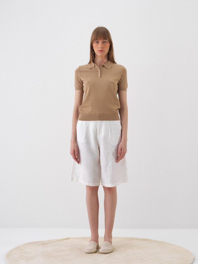 Camel Regular Fit Sweater - 2