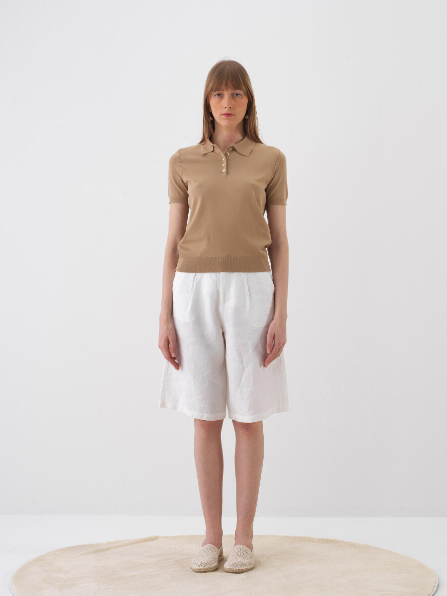 Camel Regular Fit Sweater - 2