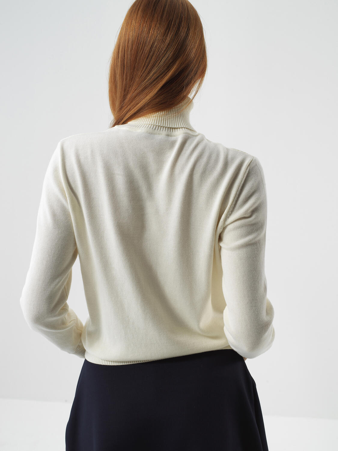 Ecru Cotton Textured Regular Fit Sweater - 4