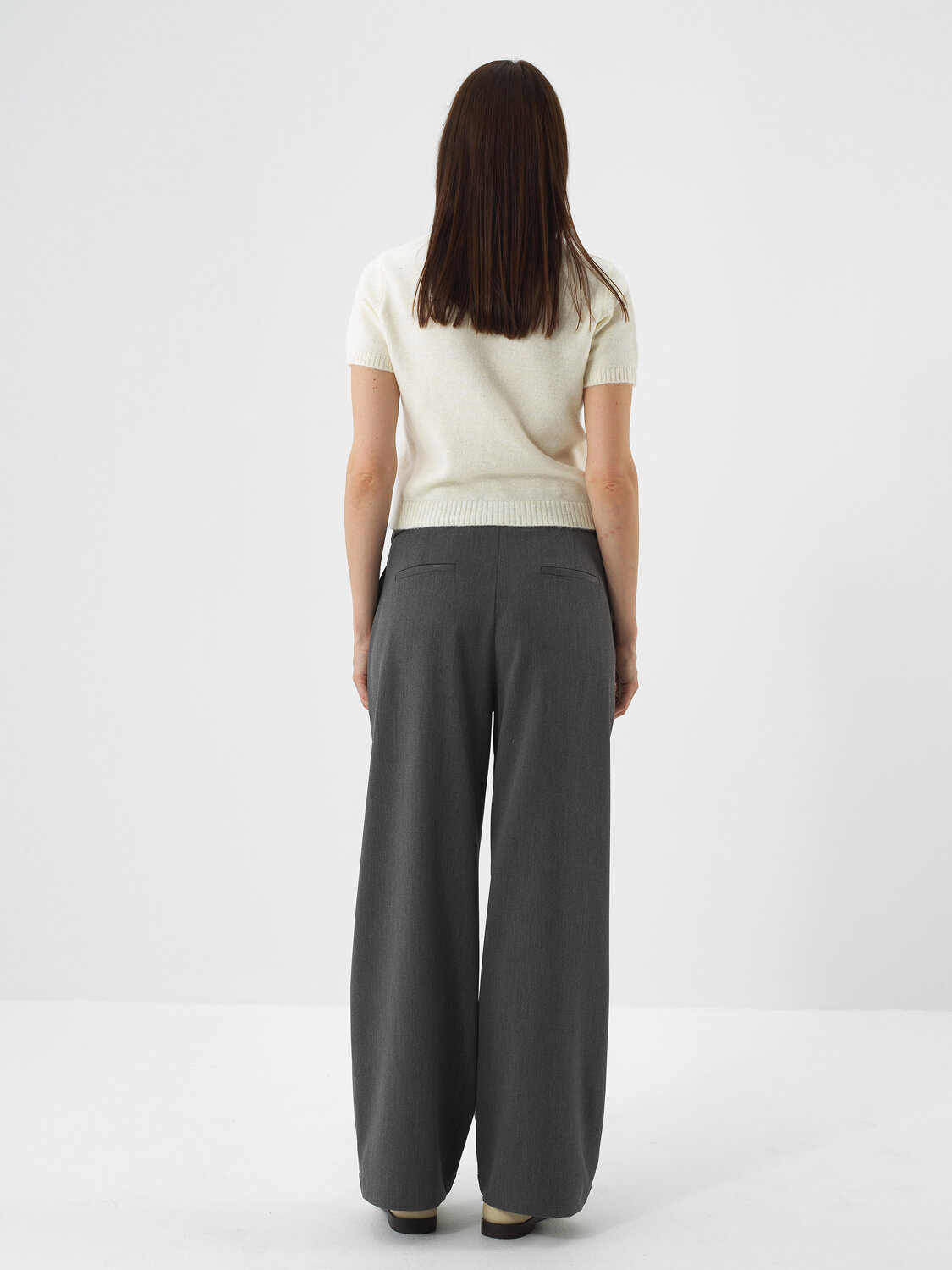 Ecru Soft Texture Regular Fit Sweater - Xint