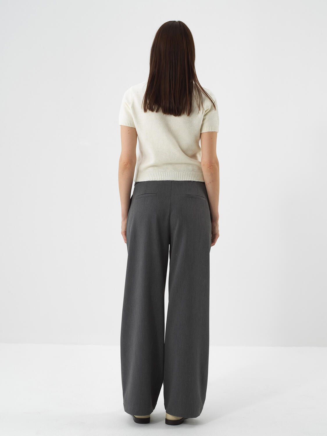 Ecru Soft Texture Regular Fit Sweater - 5