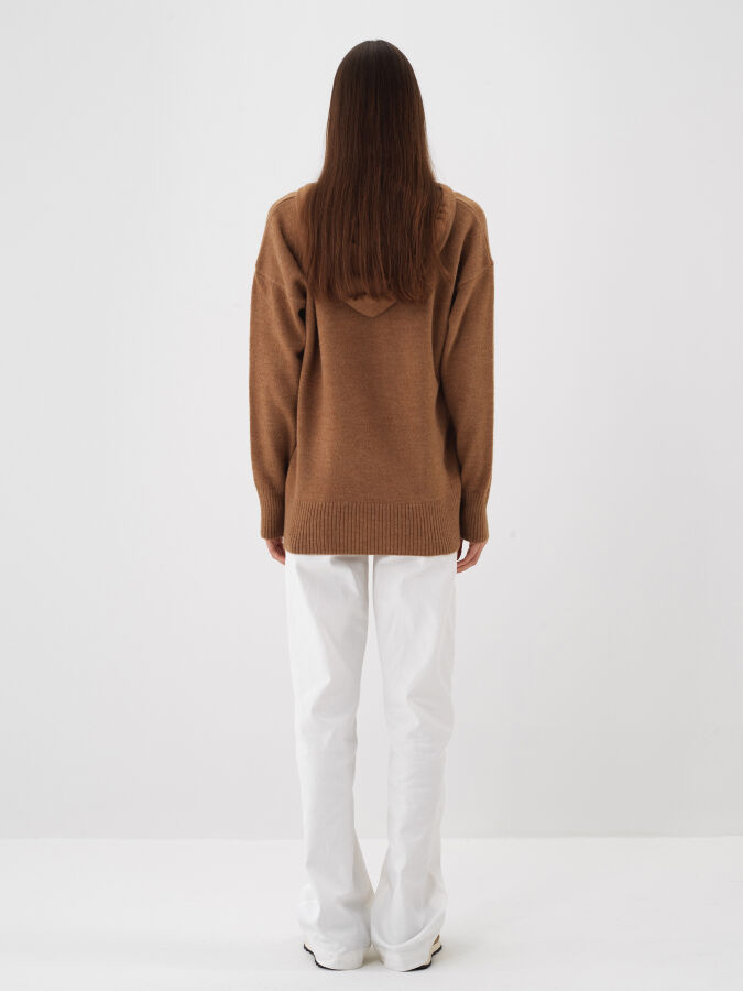 Mohair Hooded Sweater - Xint