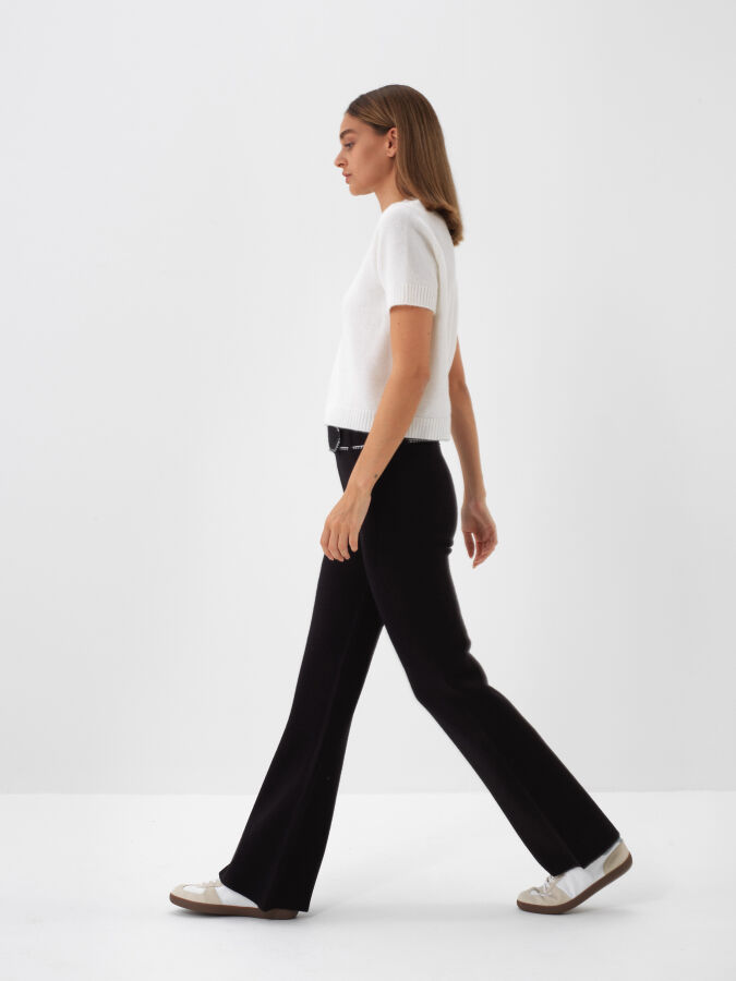 Basic Mohair Short Sleeve Sweater - Xint