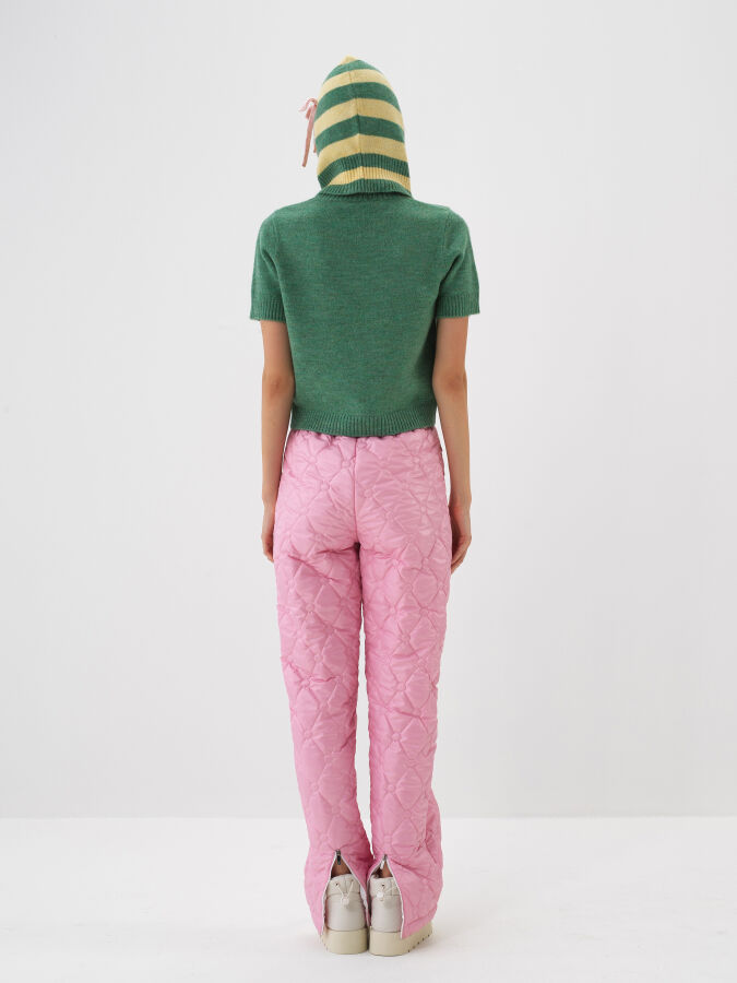 Basic Mohair Short Sleeve Sweater - Xint