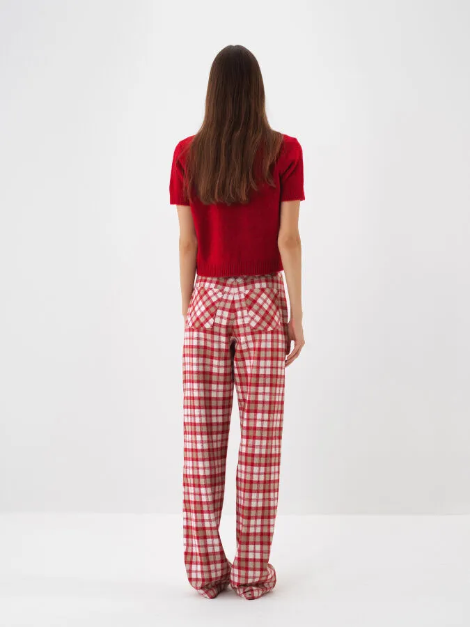 Basic Mohair Short Sleeve Sweater - Xint