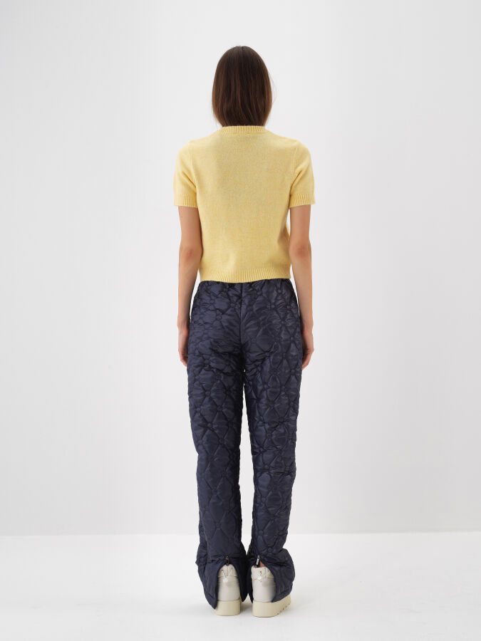 Basic Mohair Short Sleeve Sweater - Xint