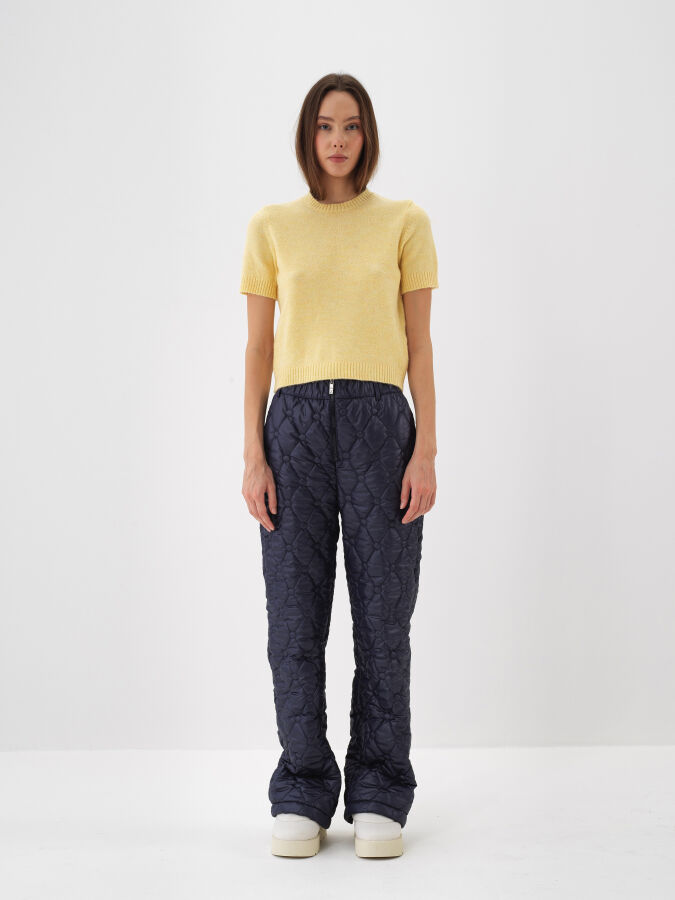 Basic Mohair Short Sleeve Sweater - Xint