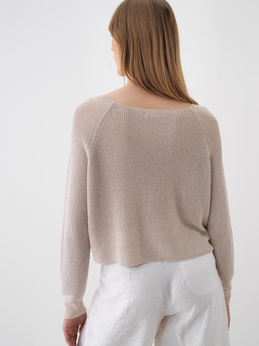 Natural Oversize Sweater - 4