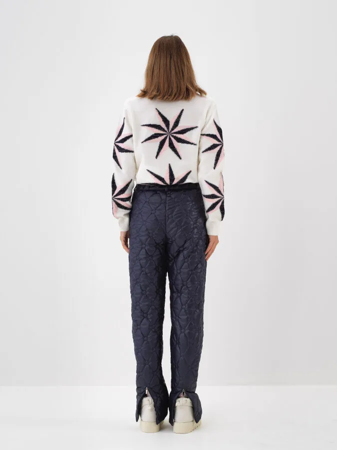 Patterned Mohair Sweater - Xint