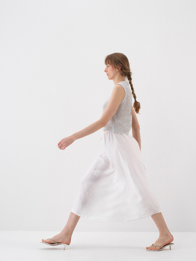 White Oversize Sweater - 3