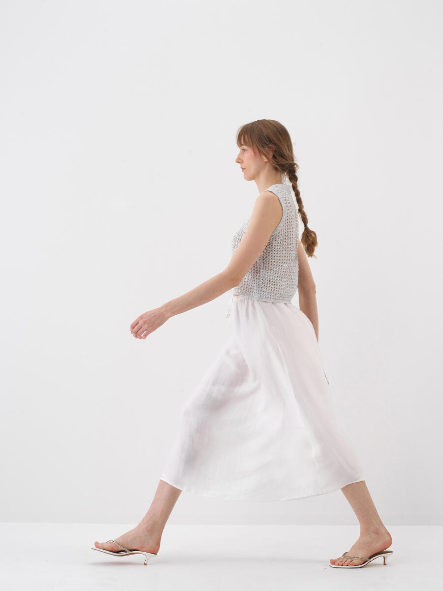 White Oversize Sweater - 3