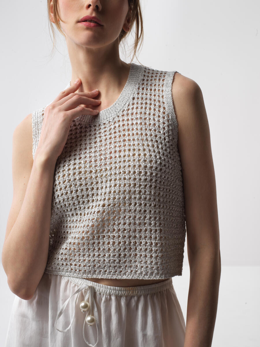 White Oversize Sweater - 1