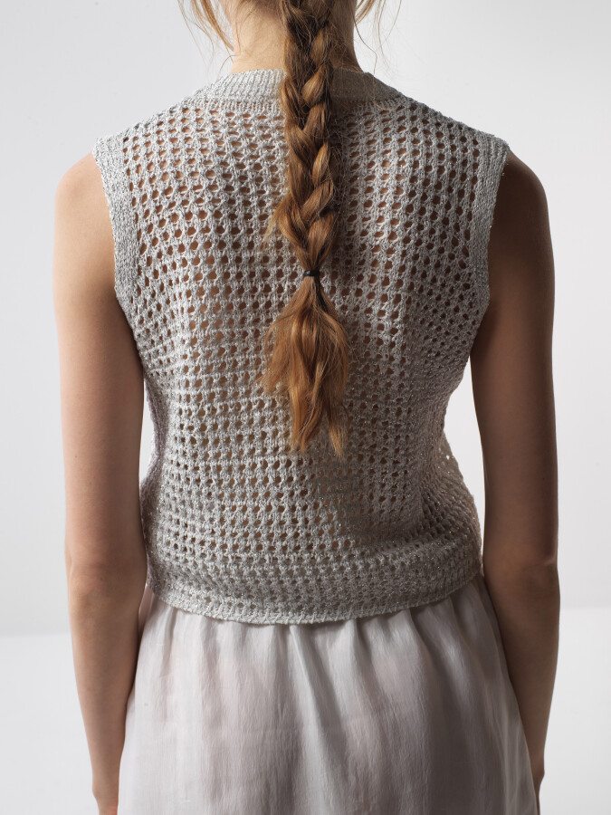 White Oversize Sweater - 4