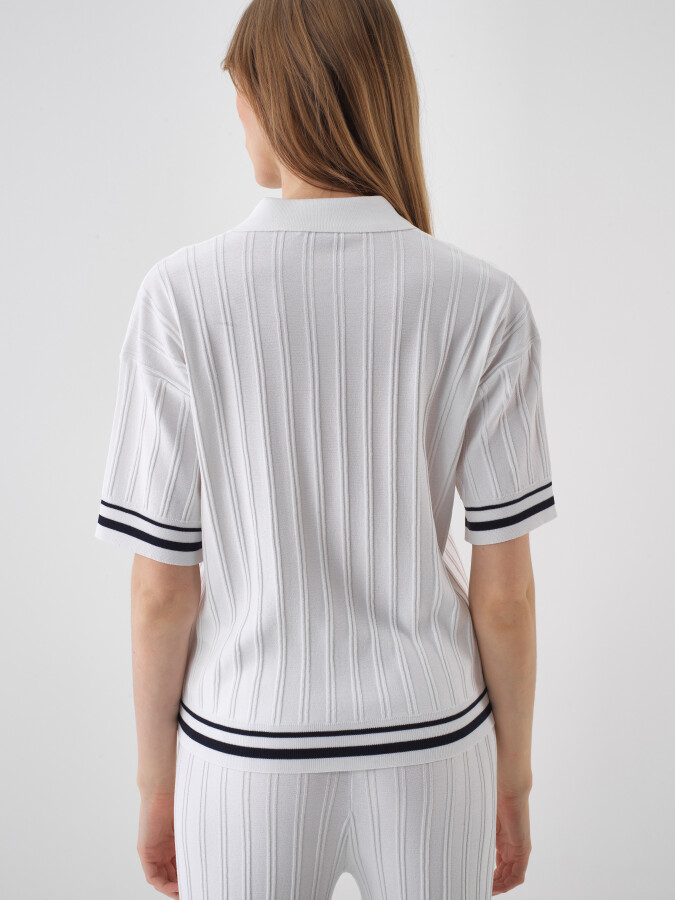 White Oversize Sweater - 4