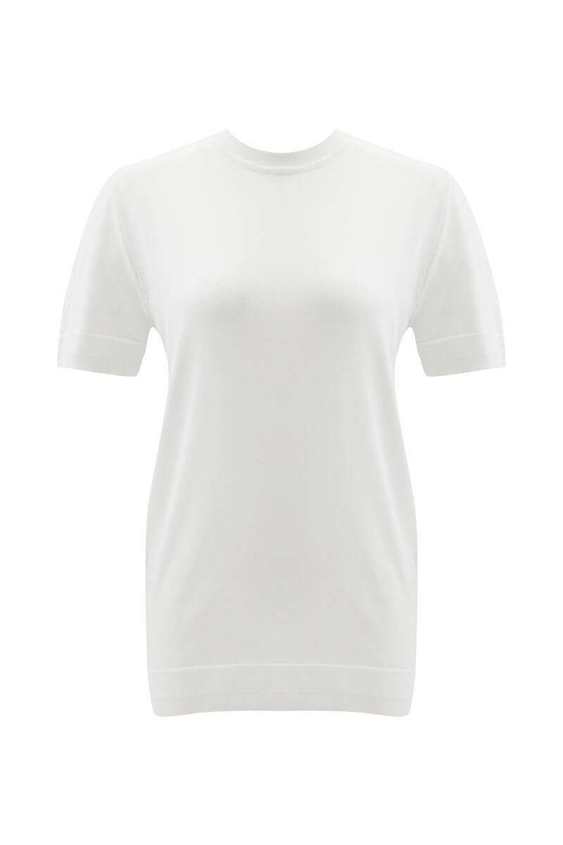 White Regular Fit Sweater - 6