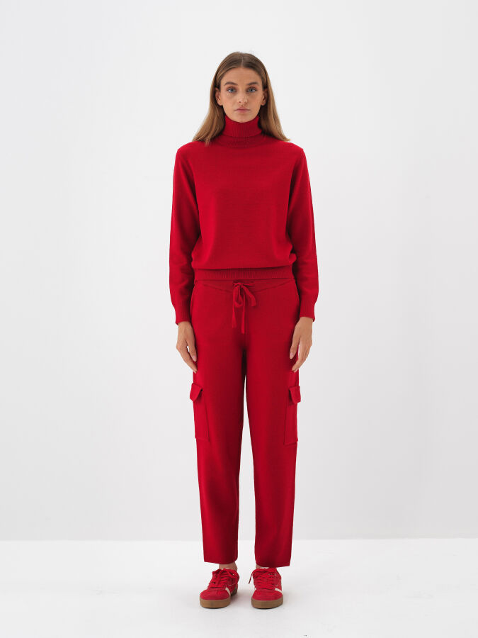 Wool Basic Turtleneck Sweater - Xint