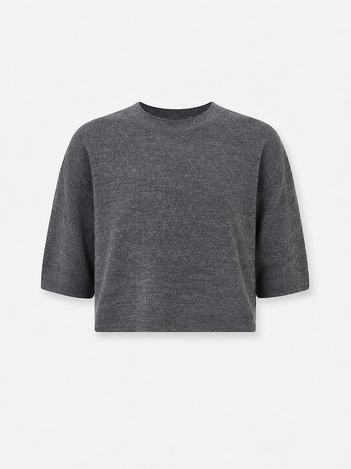 Wool Basic Plain Sweater - 5