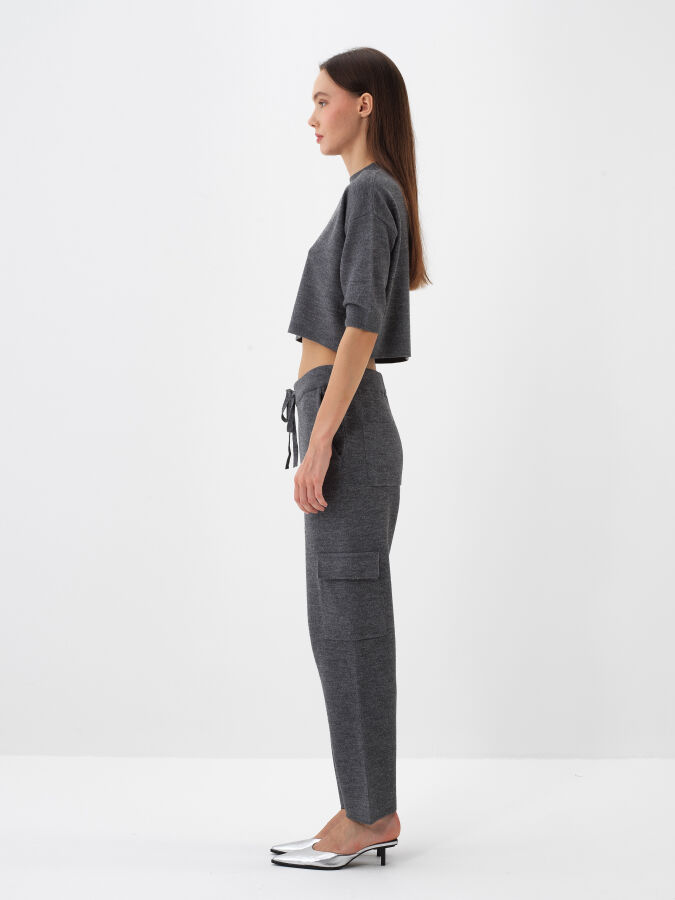 Wool Basic Plain Sweater - Xint