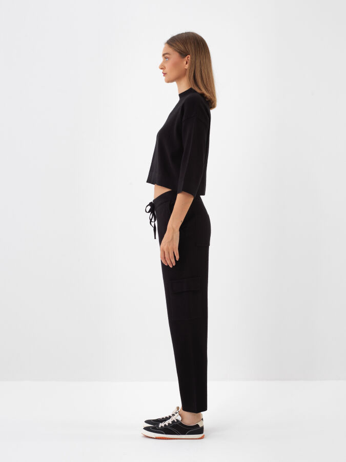 Wool Basic Plain Sweater - Xint