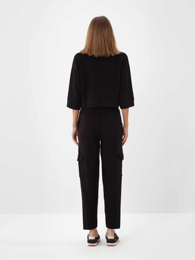 Wool Basic Plain Sweater - Xint