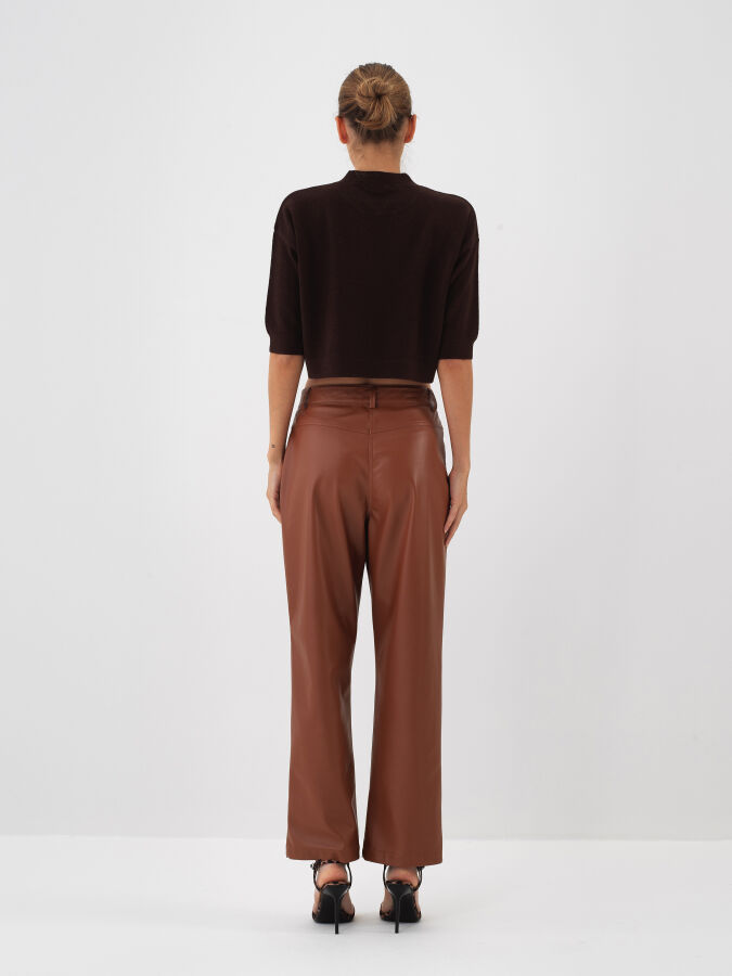 Wool Basic Plain Sweater - Xint