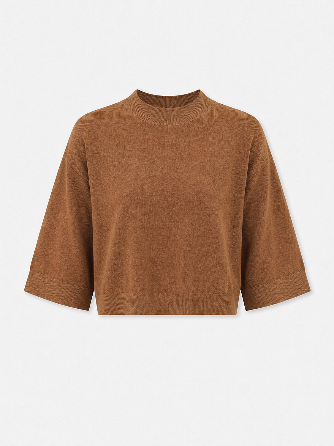 Wool Basic Plain Sweater - 5
