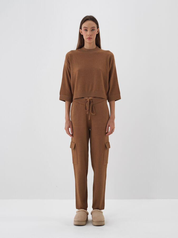 Wool Basic Plain Sweater - Xint