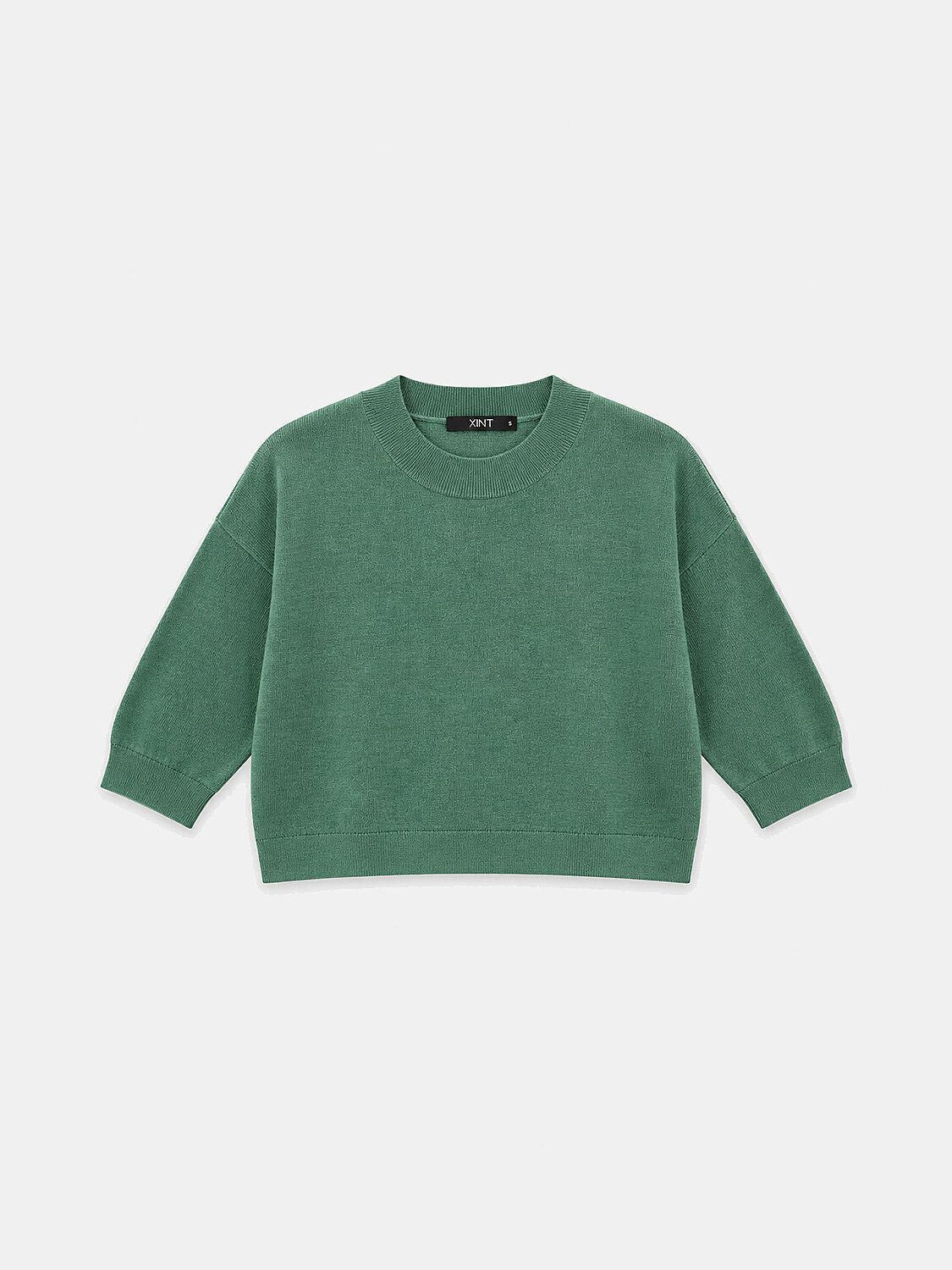 Wool Basic Plain Sweater - 1