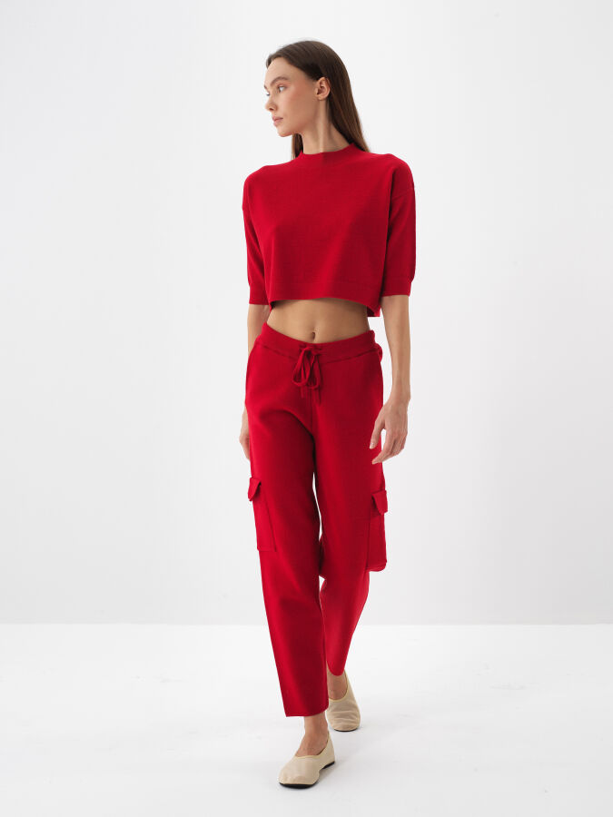 Wool Basic Plain Sweater - Xint