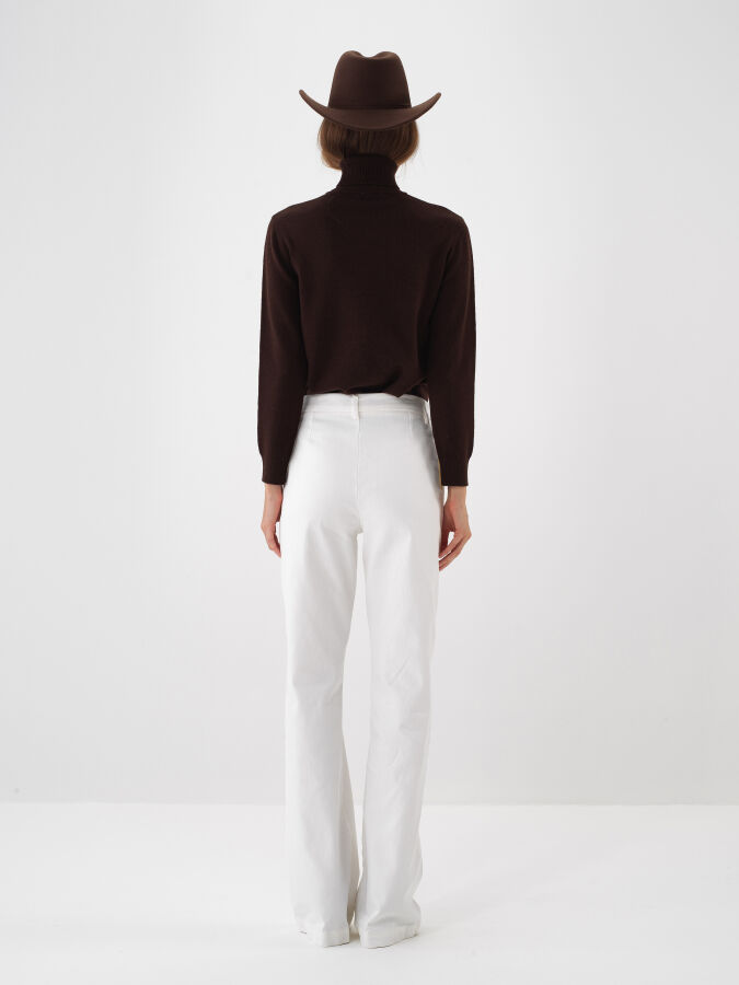 Wool Basic Turtleneck Sweater - Xint