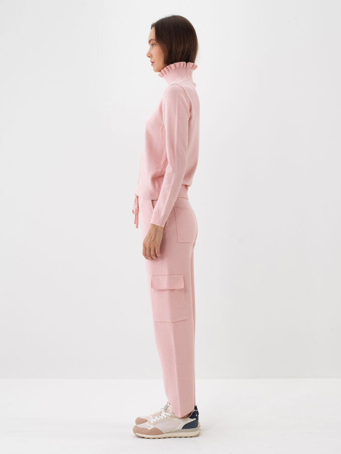 Wool Plain Turtleneck Sweater - Xint