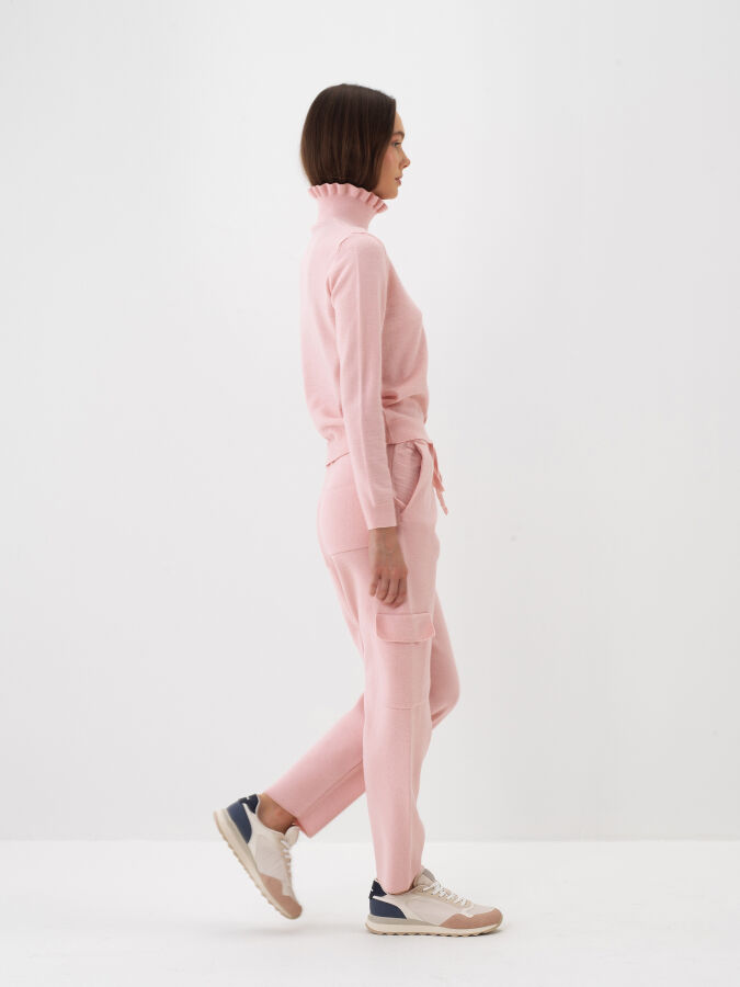 Wool Plain Turtleneck Sweater - Xint