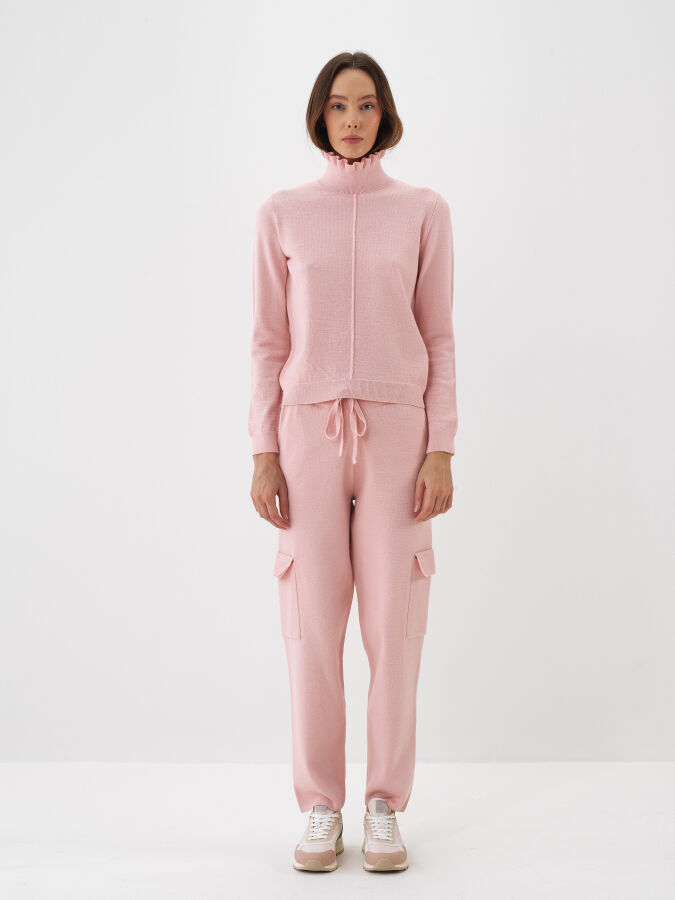 Wool Plain Turtleneck Sweater - Xint