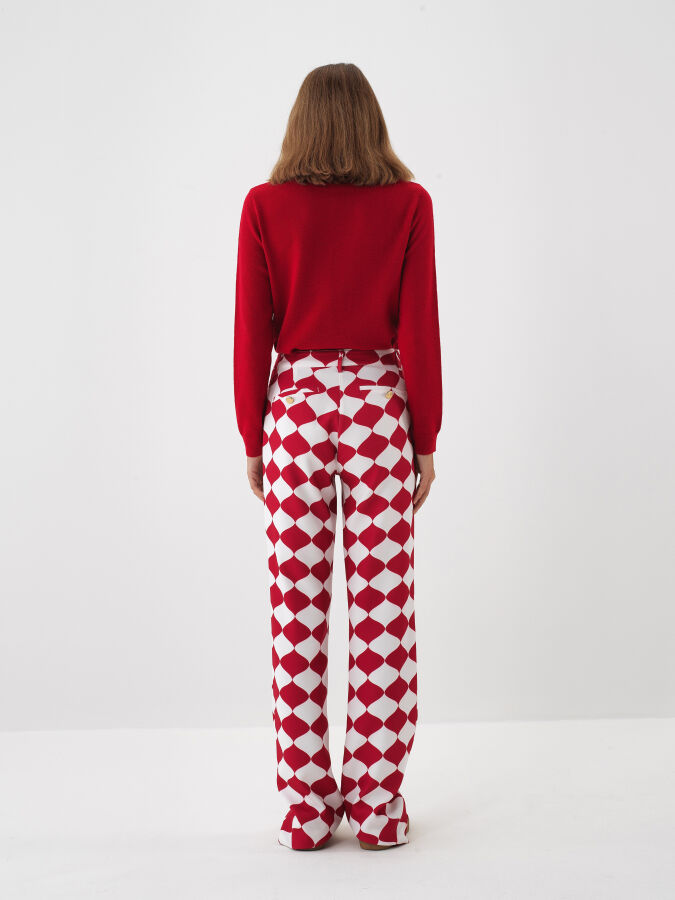 Wool Plain Turtleneck Sweater - Xint