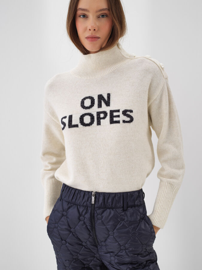 Wool Patterned Sweater - Xint