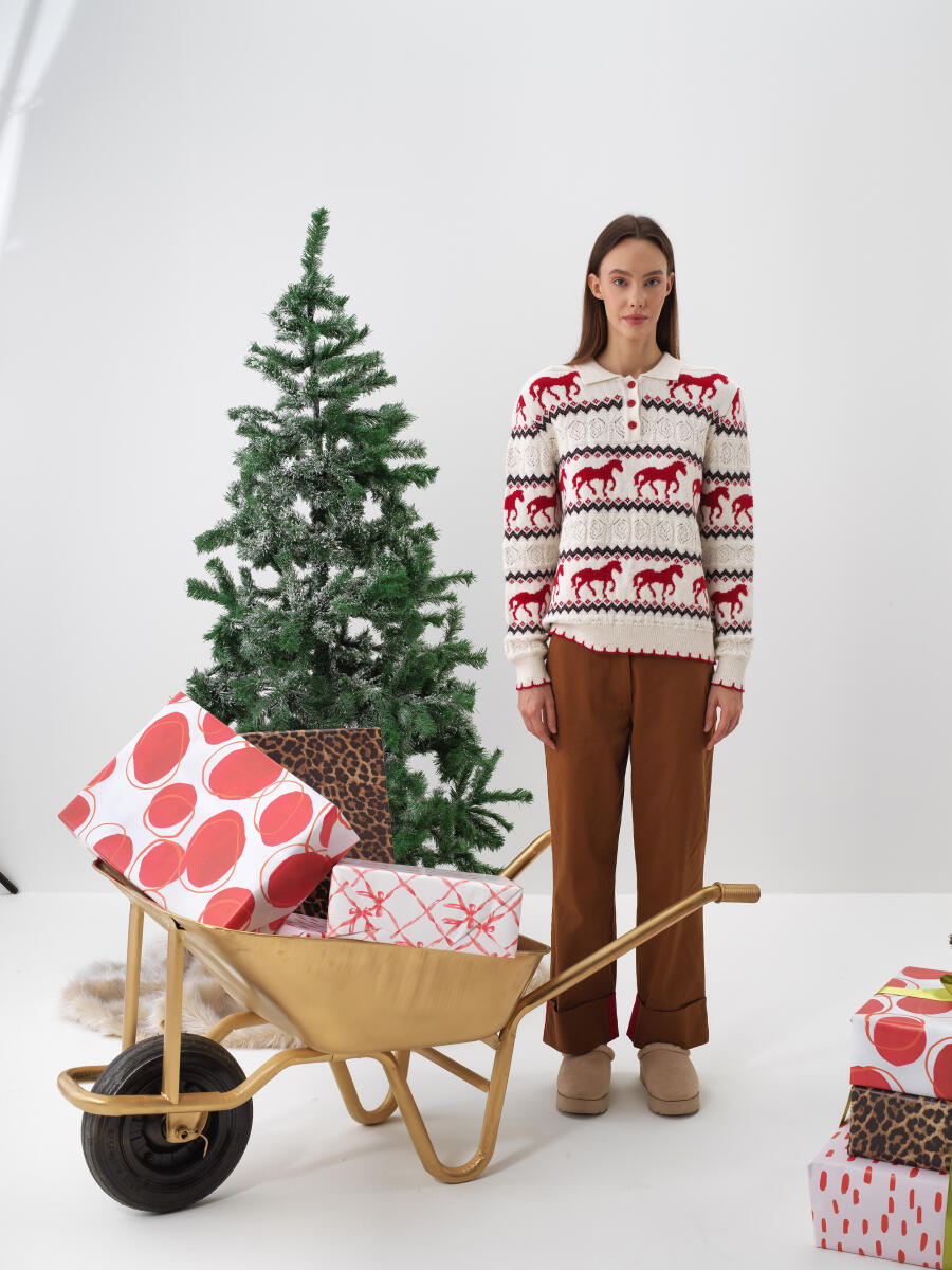 Wool Patterned Sweater - 2