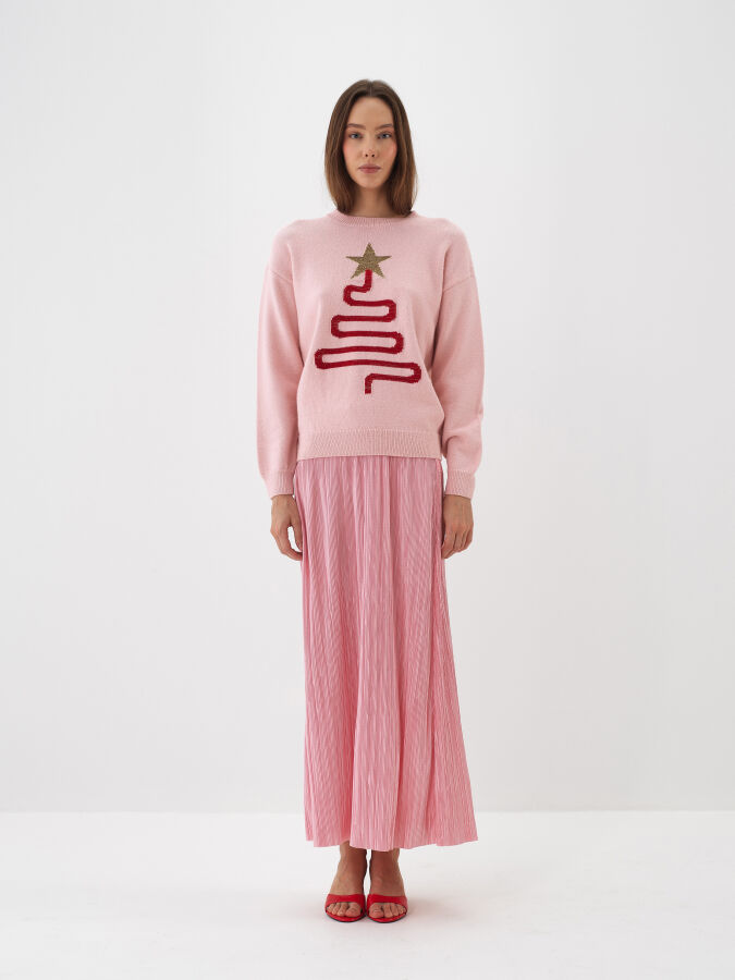 Wool Patterned Sweater - Xint