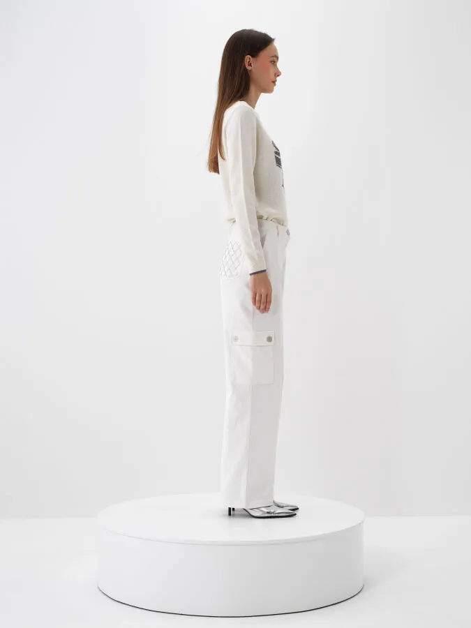 Wool Printed Sweater - Xint