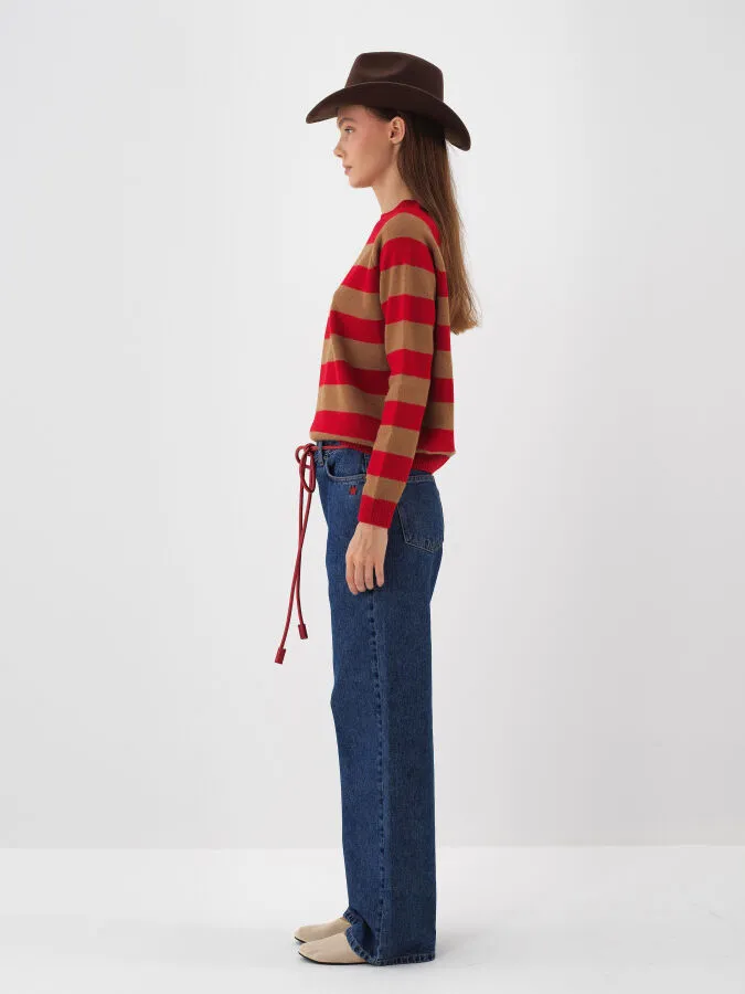 Wool Striped Sweater - Xint