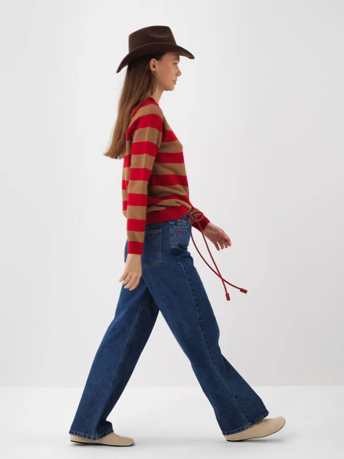 Wool Striped Sweater - Xint